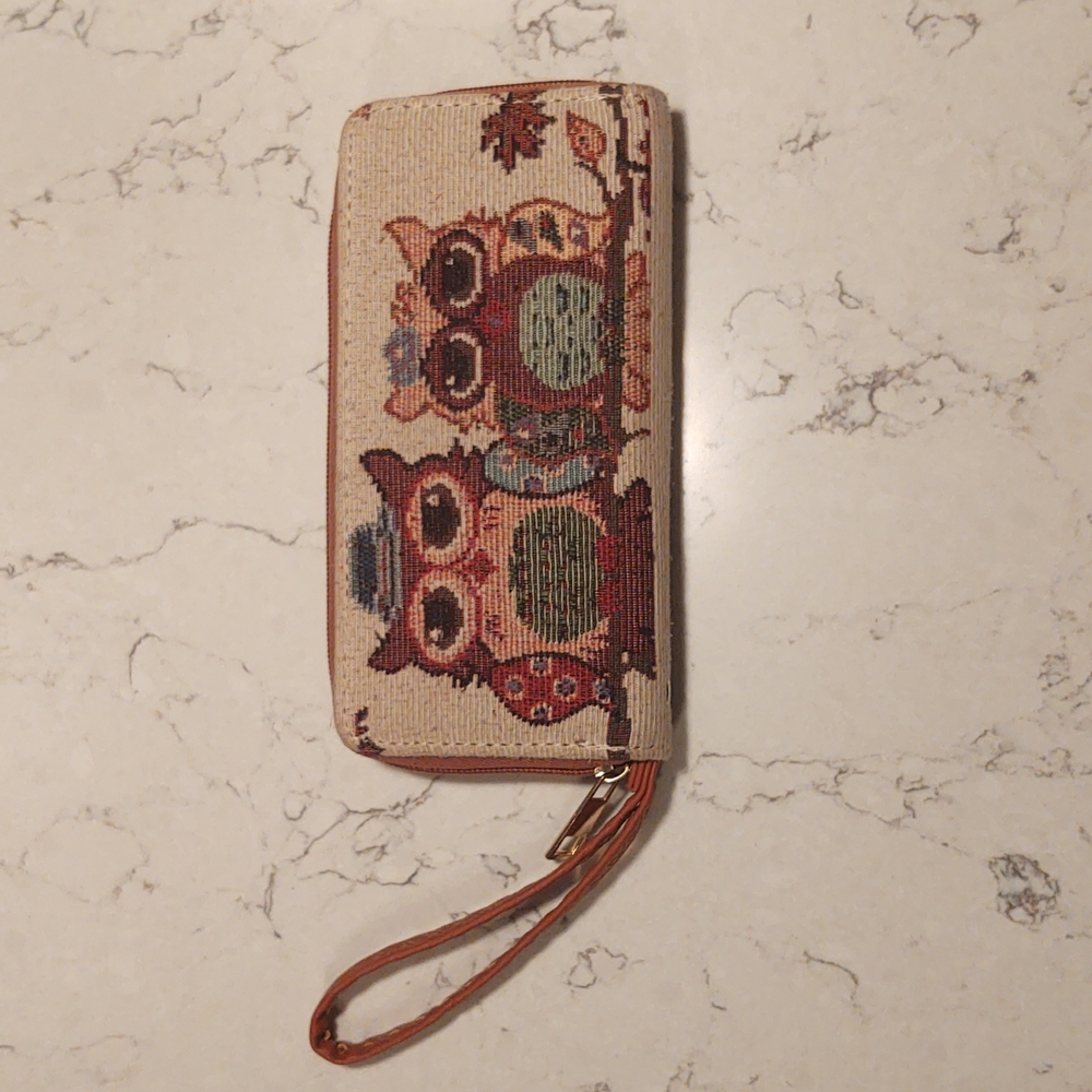 Tapestry Owls women's zipper wallet